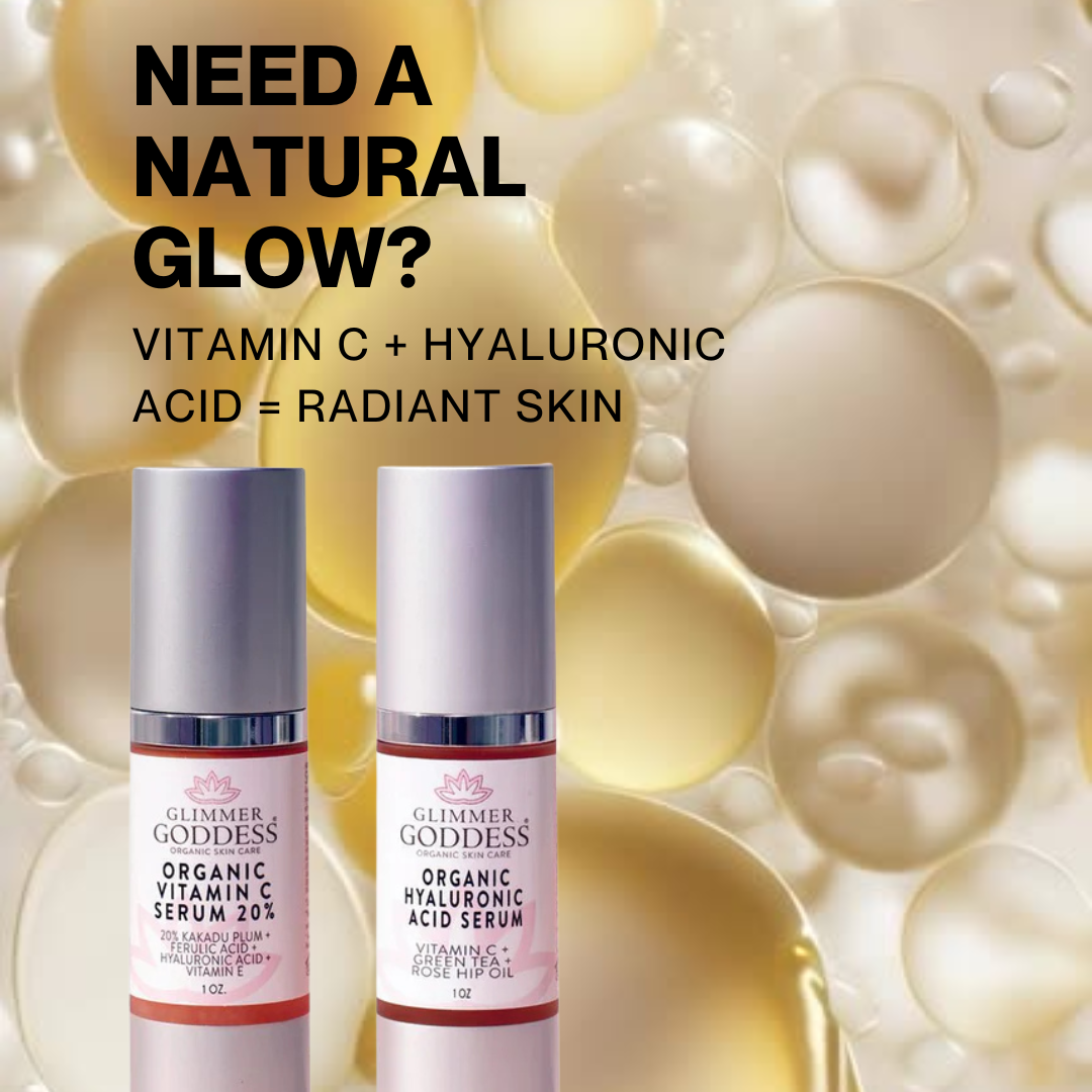 Vitamin C + Hyaluronic Acid Duo – Brightening & Plumping Serum Set for Radiant, Hydrated Skin