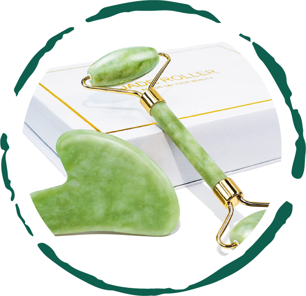 Jade Roller & Gua Sha Gift Box - Glimmer Goddess® Organic Skin Care