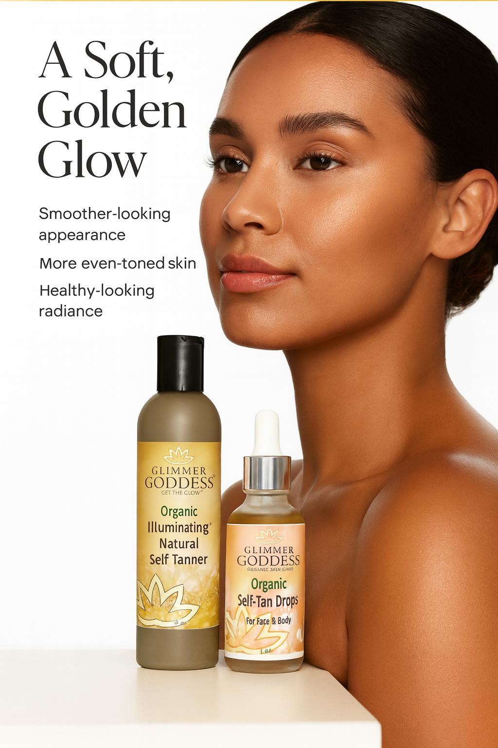 Organic Self Tanner with DHA & Self Tan Drops Bundle – Natural Sunless Tanning Kit