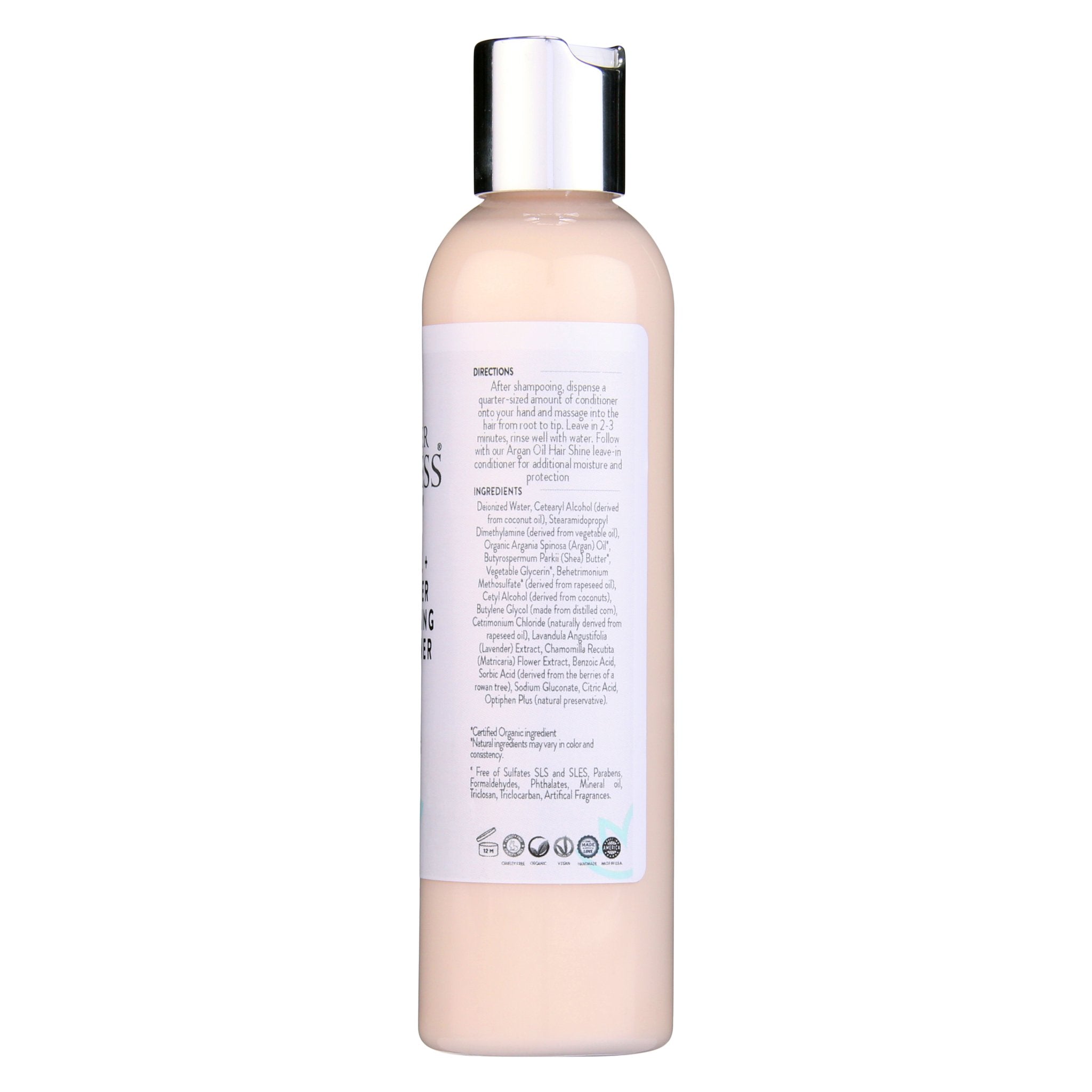 Organic Argan Oil Hair Conditioner with Shea Butter - Glimmer Goddess® Organic Skin Care