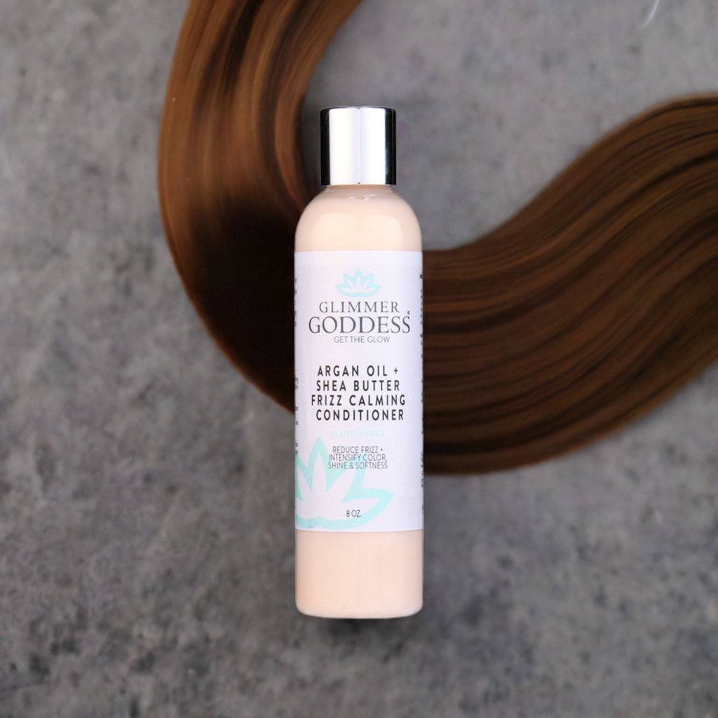 Organic Argan Oil Hair Conditioner with Shea Butter - Glimmer Goddess® Organic Skin Care