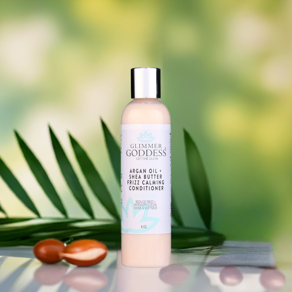 Organic Argan Oil Hair Conditioner with Shea Butter - Glimmer Goddess® Organic Skin Care