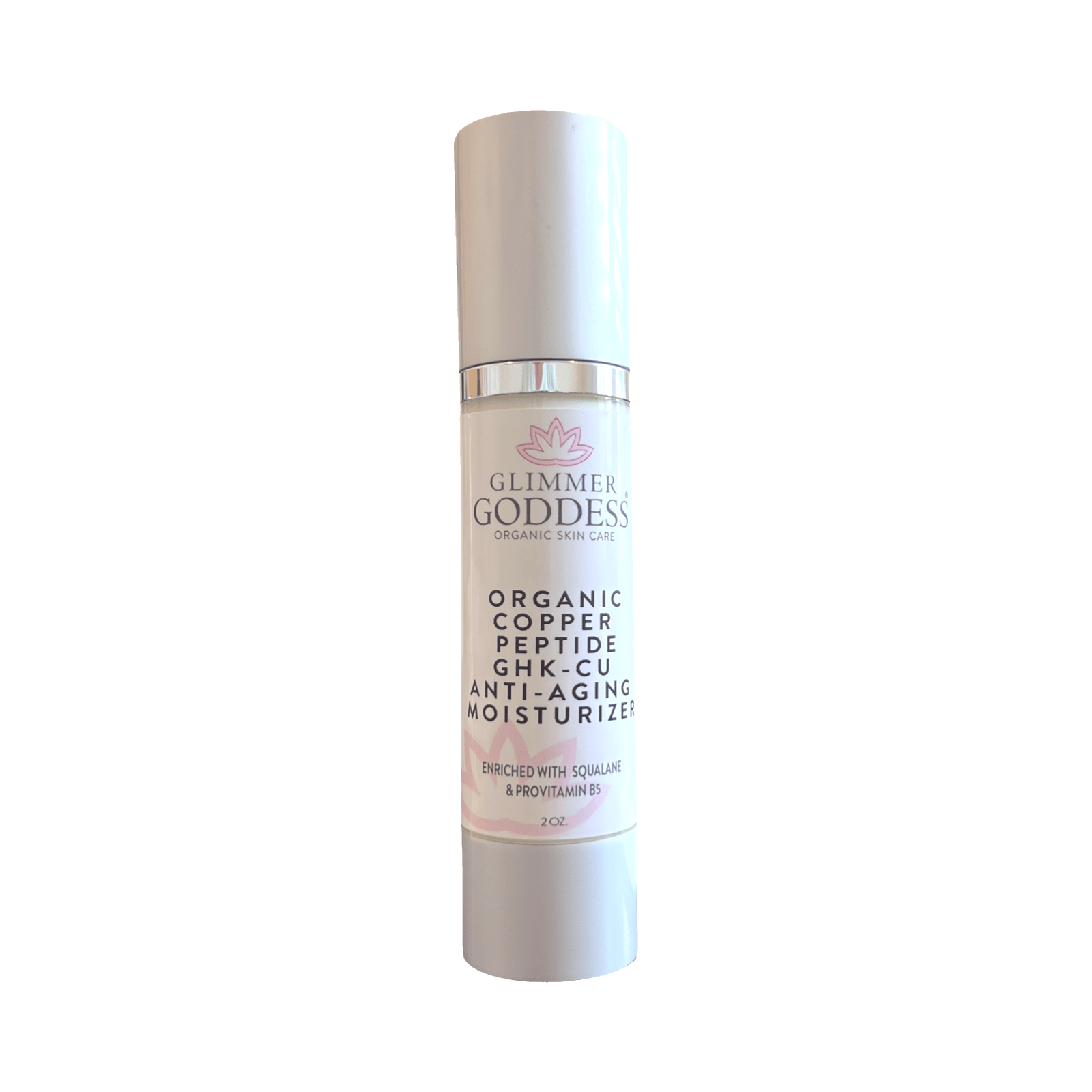 Organic Copper Peptide GHK - CU Anti - Aging Moisturizer – Lightweight Hydrating Cream - Glimmer Goddess® Organic Skin Care