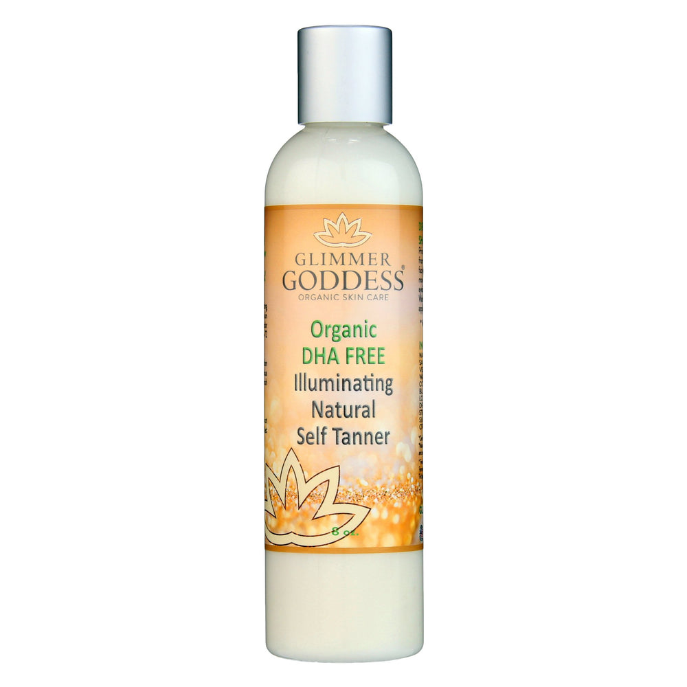 Organic dha free natural self tanner glimmer goddess 