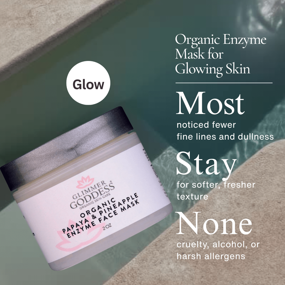 Organic Papaya and Pineapple Enzyme Face Mask - Glimmer Goddess® Organic Skin Care