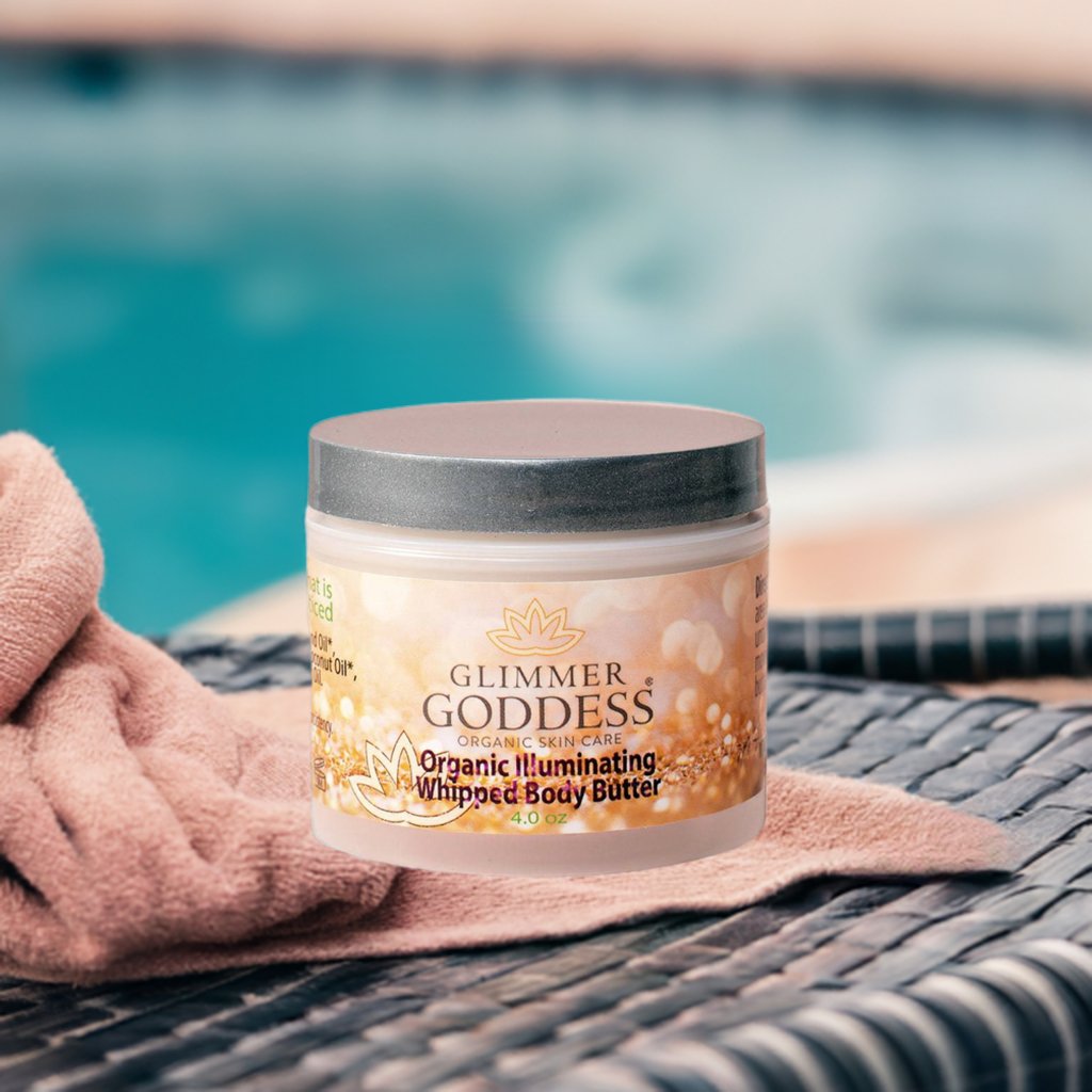 Organic Shimmering Body Butter Whipped To Perfection - Glimmer Goddess® Organic Skin Care