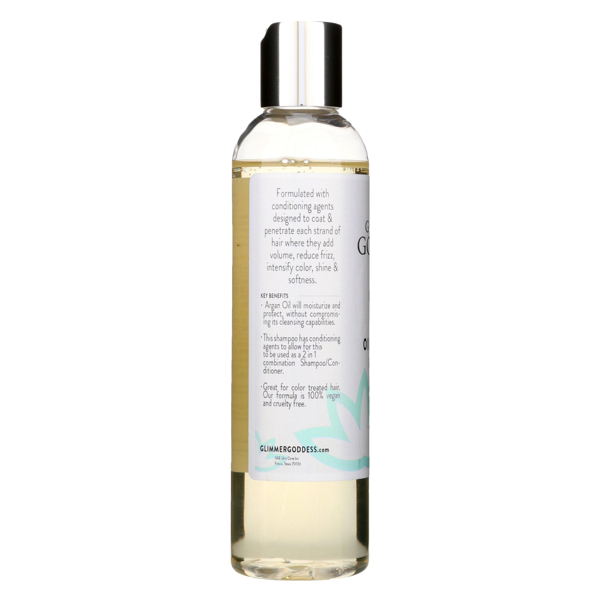 Organic Sulfate Free Shampoo with Morrocan Argan Oil - Glimmer Goddess® Organic Skin Care