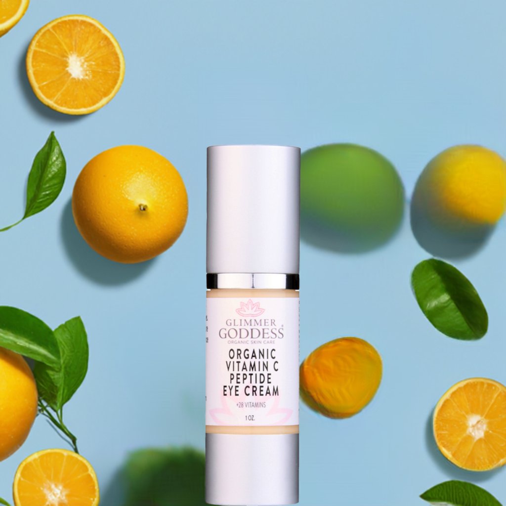 Organic Vitamin C Eye Serum For Dark Circles - Glimmer Goddess® Organic Skin Care