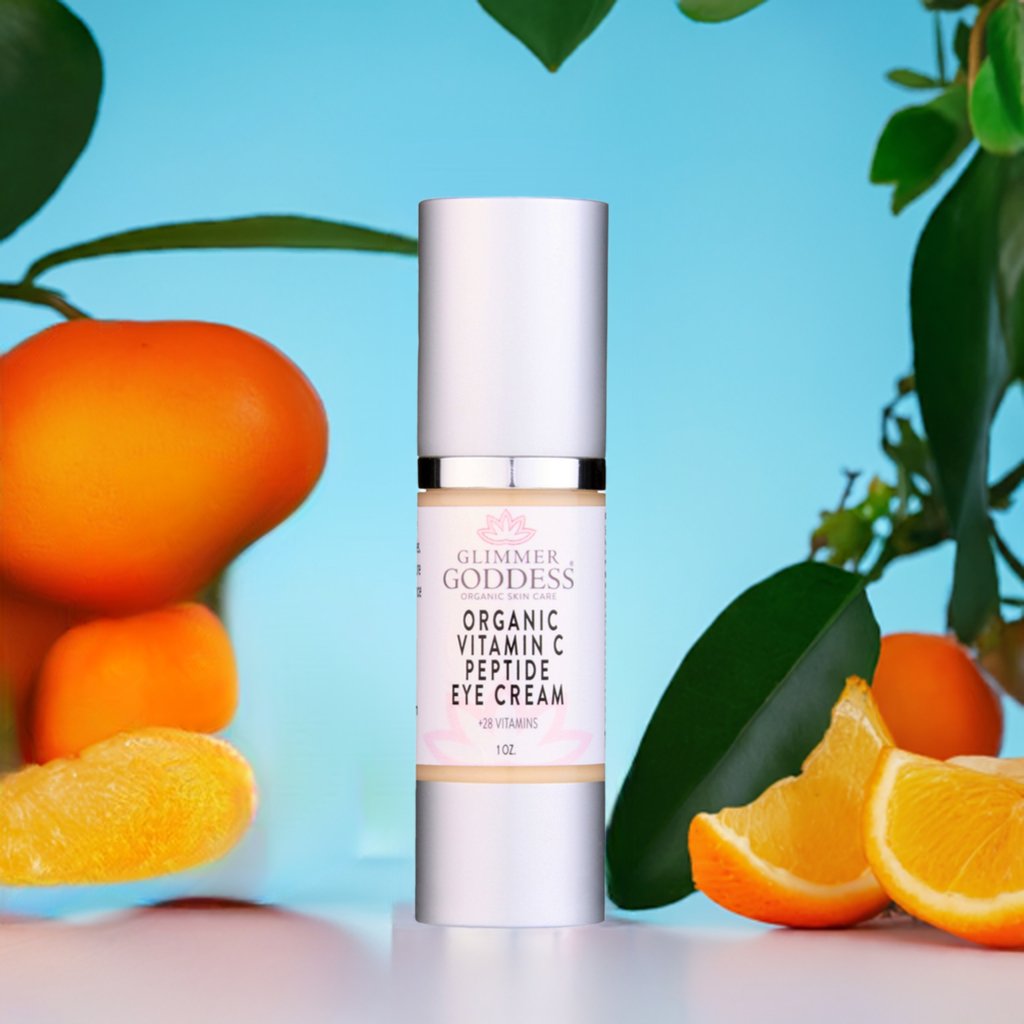 Organic Vitamin C Eye Serum For Dark Circles - Viral On Tiktok - Glimmer Goddess® Organic Skin Care