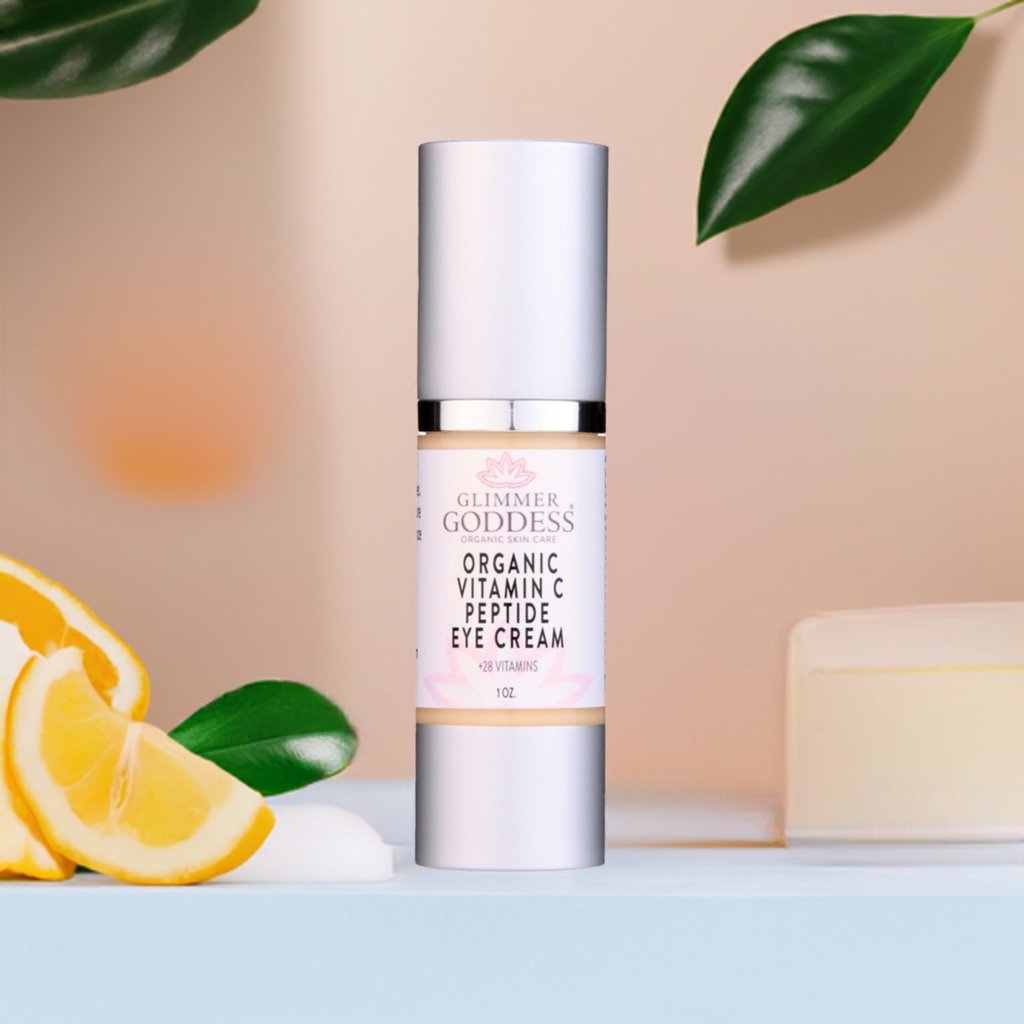 Organic Vitamin C Eye Serum For Dark Circles - Viral On Tiktok - Glimmer Goddess® Organic Skin Care