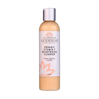 Organic Vitamin C Brightening Cleanser - creamy, hydrating facial wash for radiant skin