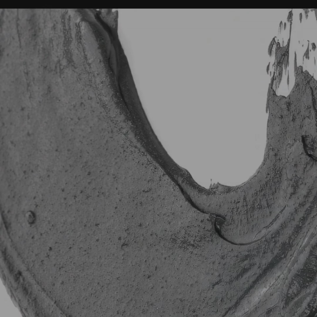 Charcoal Face Mask texture and coverage demonstration - deep pore cleansing treatment
