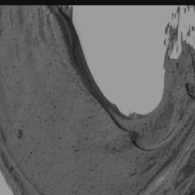 Charcoal Face Mask texture and coverage demonstration - deep pore cleansing treatment
