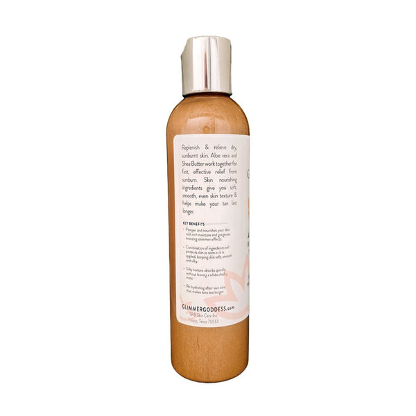 Organic After Sun Lotion & Tan Extender + Luminizing Shimmer - Glimmer Goddess® Organic Skin Care