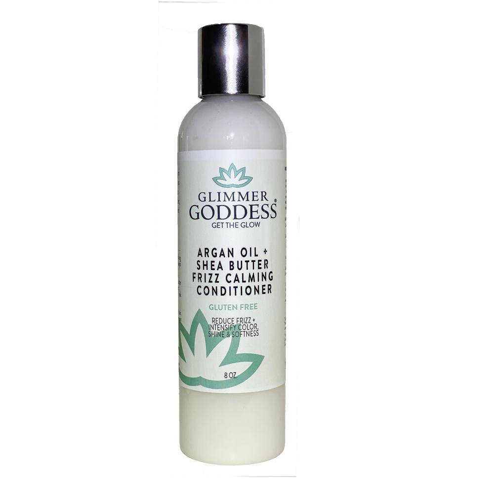 Organic Argan Oil Shampoo and Conditioner with Hair Shine Spray - Glimmer Goddess® Organic Skin Care