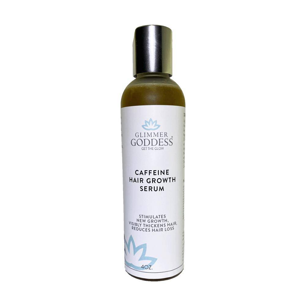 Organic Caffeine + Protein Hair Growth Serum - Glimmer Goddess® Organic Skin Care