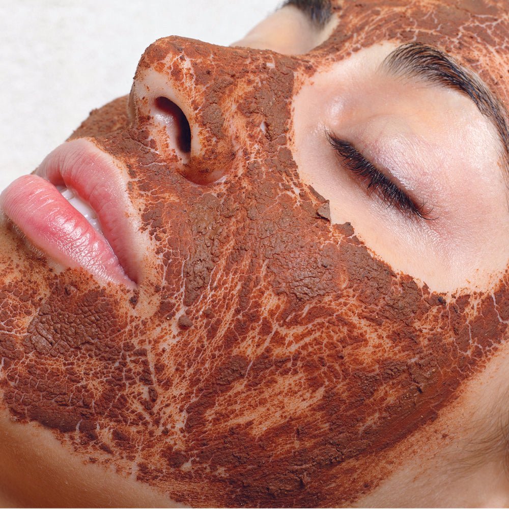 Organic Cocoa Mint Skin Tightening Face Mask Skin Brightener - Glimmer Goddess® Organic Skin Care