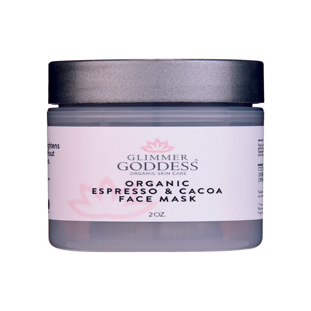 Organic Espresso Cacoa Brightening Face Mask - Glimmer Goddess® Organic Skin Care