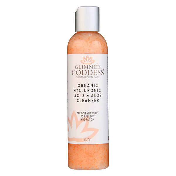 Organic Hyaluronic Acid Facial Cleanser - Glimmer Goddess® Organic Skin Care