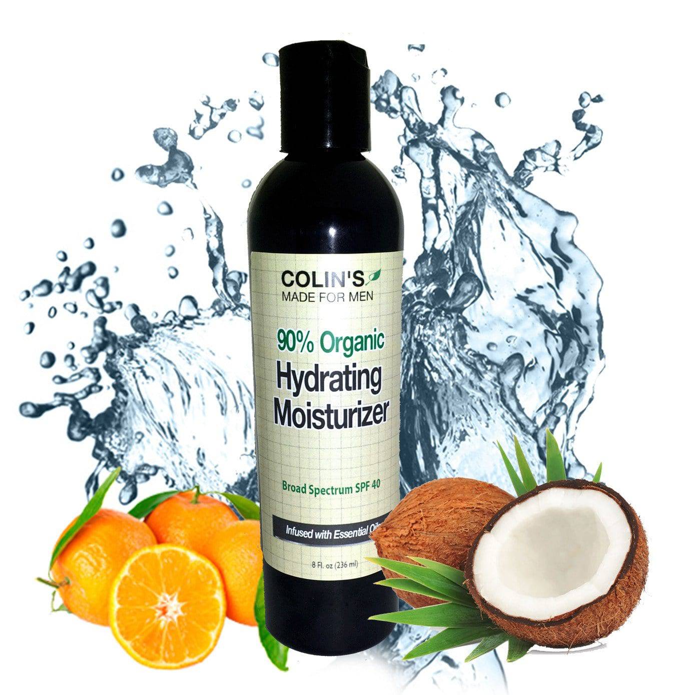Organic Men's Face Cream - Broad Spectrum SPF 40 - Glimmer Goddess® Organic Skin Care
