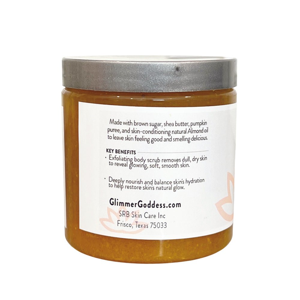 Organic Pumpkin Shea Sugar Body Scrub - Glimmer Goddess® Organic Skin Care