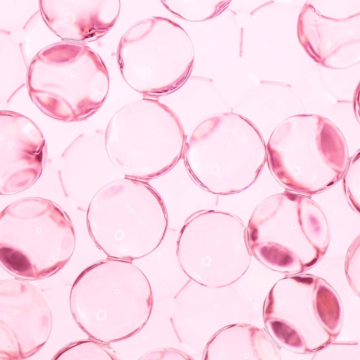 Pink circles for vitamin c and peptides