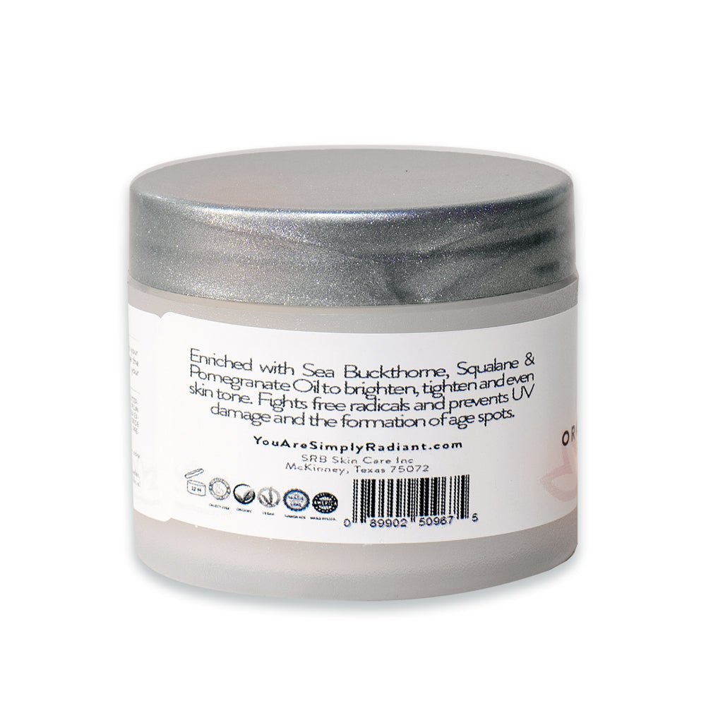 Organic Vitamin C Face Cream SPF 30 - Brightens and Tightens Skin - Glimmer Goddess® Organic Skin Care
